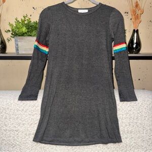 Persaya Dress with Rainbow Stripes